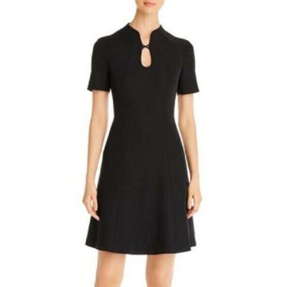 Nic + Zoe Black Leading Lady A-Line Key Hole Dress - Picture 1 of 12